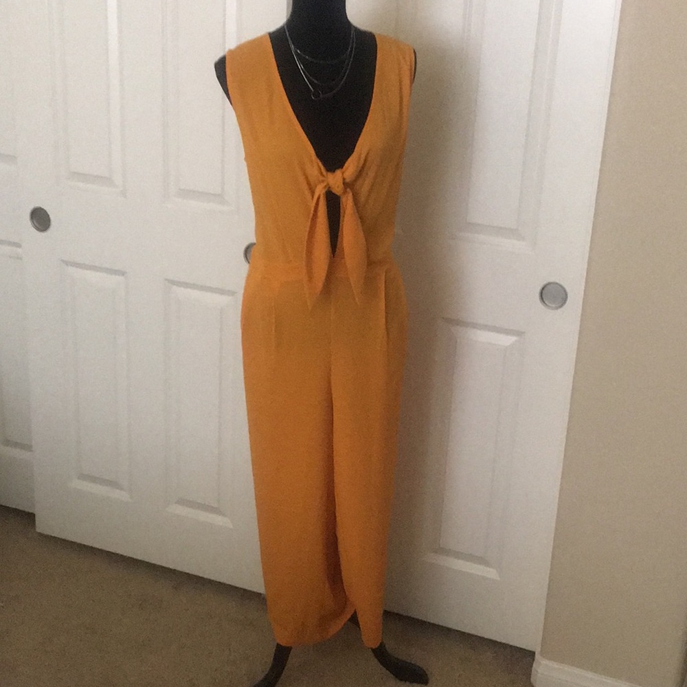 Just Added!  Knot Front Peekaboo Jumpsuit